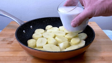 Συνταγή για πατάτες με γάλα